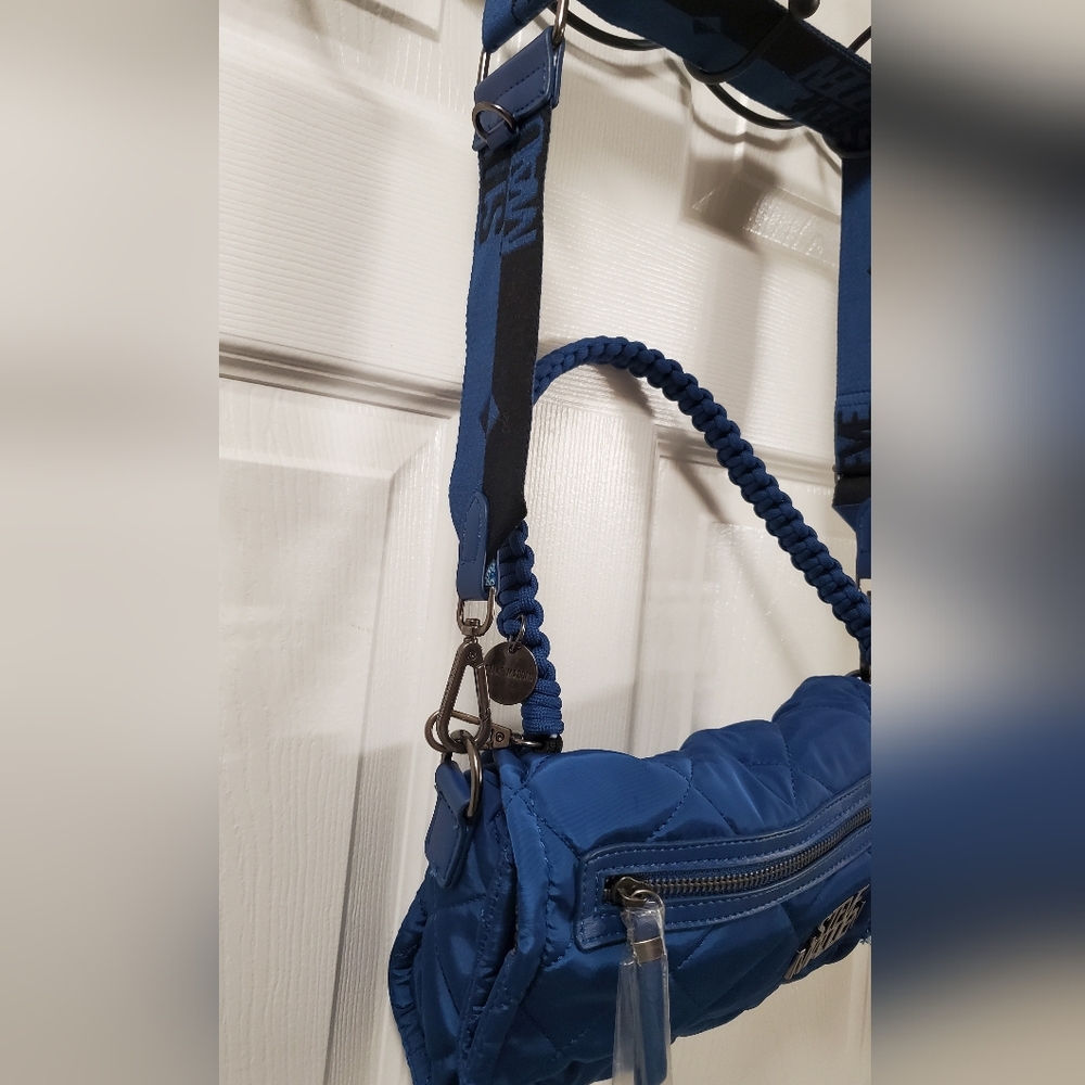 Nwot Steve Madden Blue Quilted Crossbody Bag With Coin Pouch - Picture 5 of 10